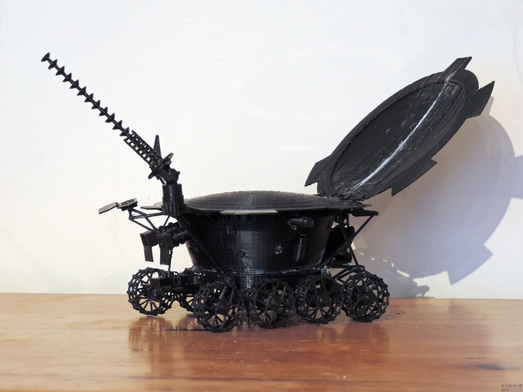 £D printed model of Lunokhod 1