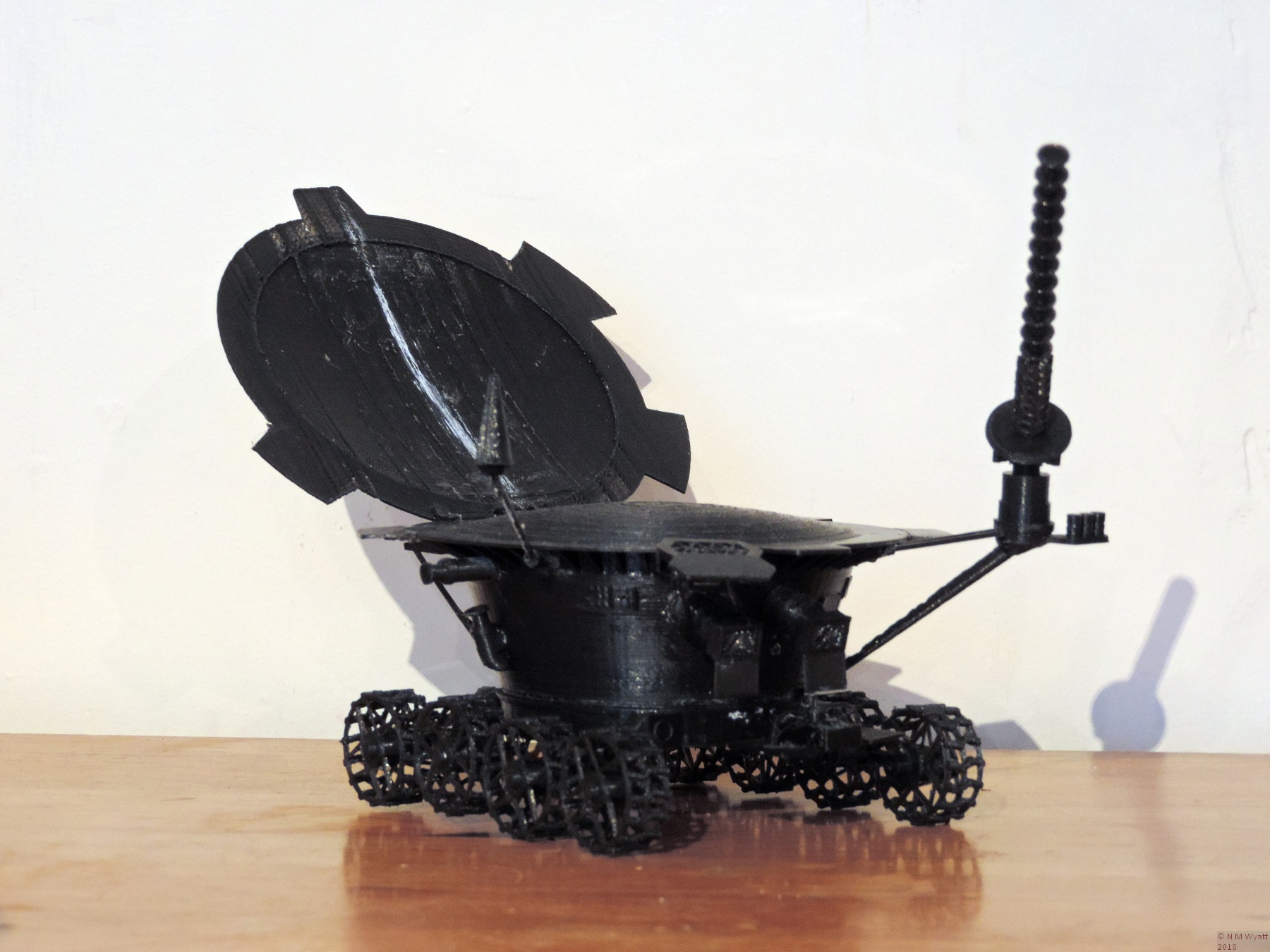3d printed model of Lunokhod 1
