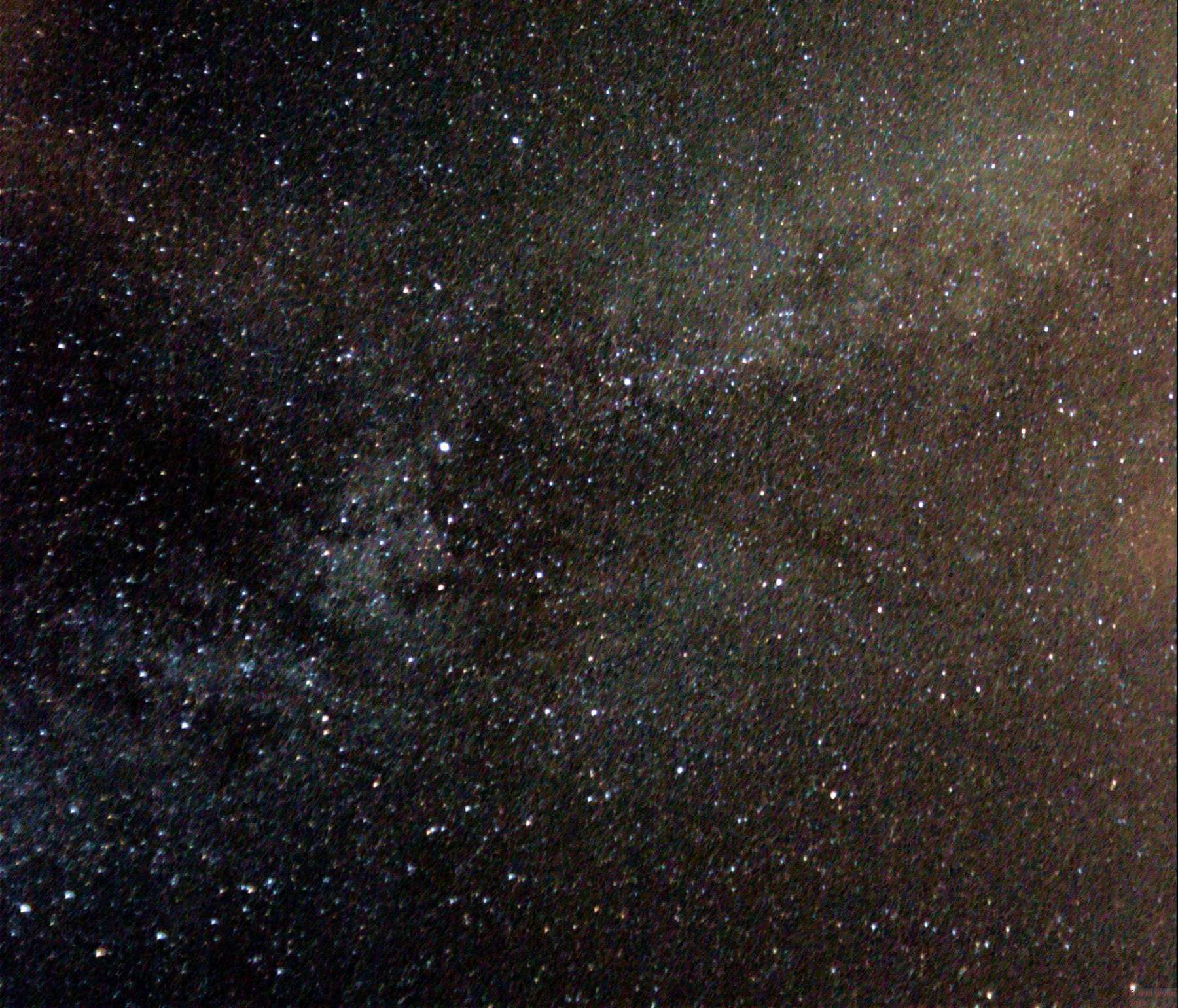 The constellation of Cygnus lies across part of the Milky Way