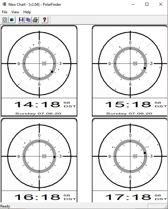 Screenshot of the new PolarFinder reticle
