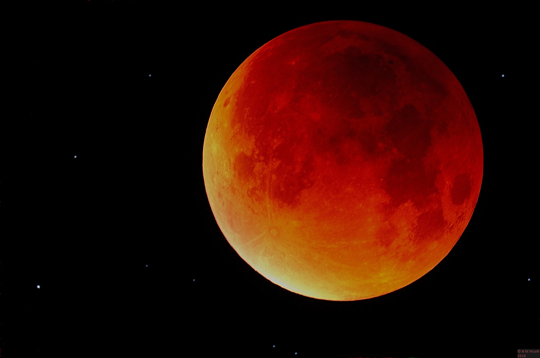 Probably the finest picture of Lunar Eclipse 28 September 2015 on the internet