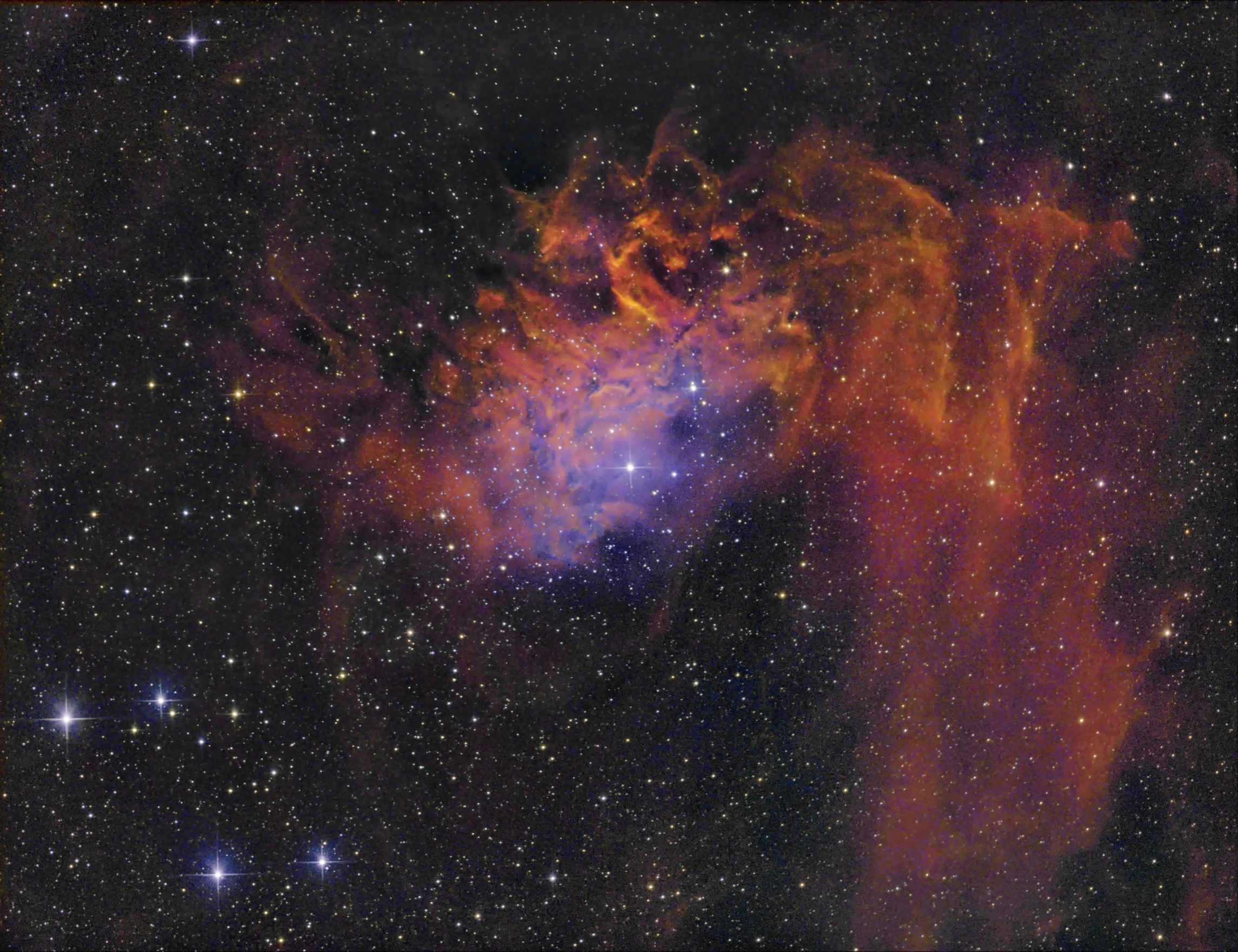 The Flaming Star Nebula, IC405