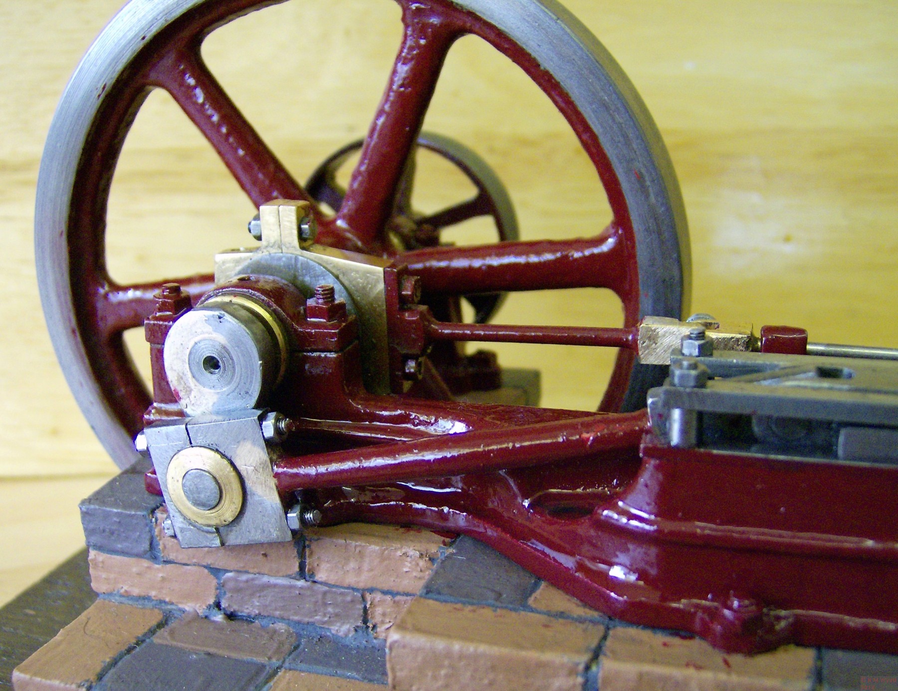 Flywheel of Buxton horizontal steam engine