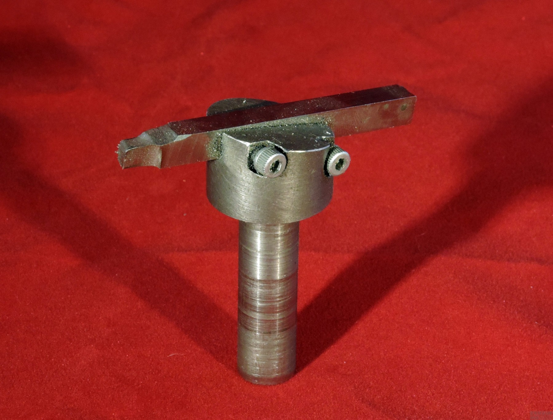 The finished fly cutter fitted with a toolbit